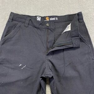 Carhartt Full Swing Work Pants Mens 36x24 Relaxed Fit Utility Mens Grey Bleach